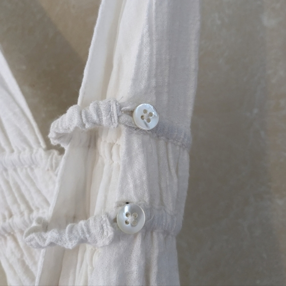 L*Space Kira Swim Cover-up Dress Cream White - Picture 7 of 8